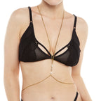 Oracle Bralette – Sheer Mesh & Black Lace Bralette