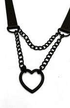 Ritual Black Heart Chain Choker