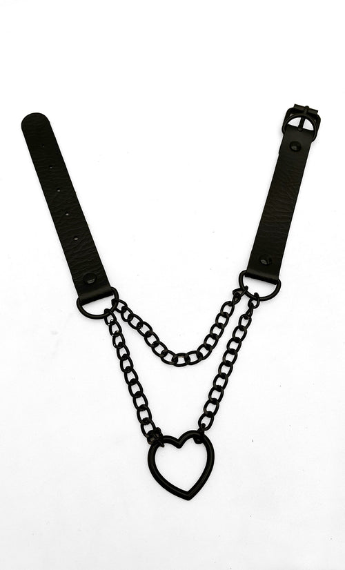 Ritual Black Heart Chain Choker