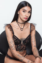 Ritual Black Heart Chain Choker