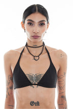 Ritual Black Heart Chain Choker