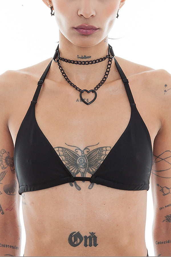 Ritual Black Heart Chain Choker