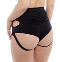 Le Danseur Shorts — Black Festival Mini Shorts | Cut-Out Dance Lingerie