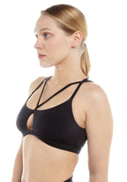 Le Danseur Top — Black Jersey Sports Top | Criss-Cross Dancewear