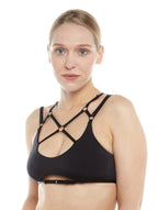 Andaluz Top – Strappy Black Jersey Lingerie / Festival Top (Ready to ship)